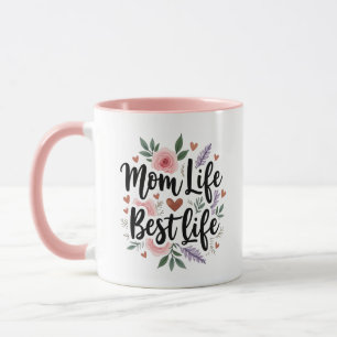 Taza Vida de mamá personalizada Mejor vida