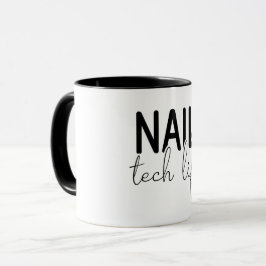 Taza Vida de técnico de uñas