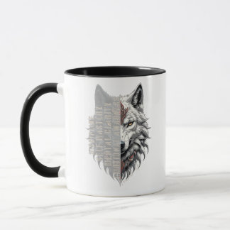 Taza Vida del comerciante | Lobo blanco delantero | Lob