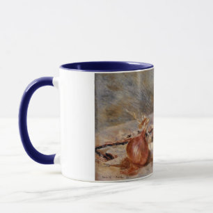 Taza Vida fija de Renoir con cebollas (1881)