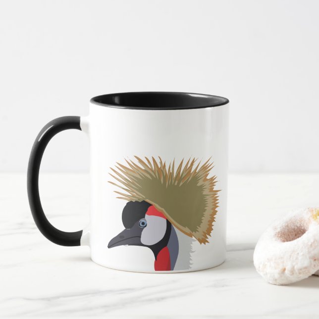 Taza Vida silvestre de pájaro de raza negra (Con donut)
