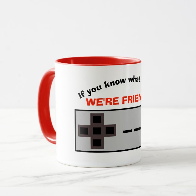 Taza Videojuego de escuela antigua (Anverso izquierdo)