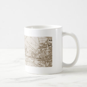 Taza vieja del mapa de Tamworth