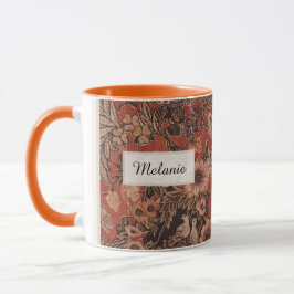 Taza Vieja época victoriana personalizada botánica