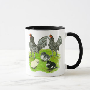Taza Vieja familia de juegos azul inglesa