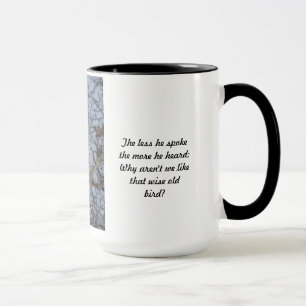 Taza vieja sabia del búho - menos él habló la t