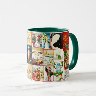 Taza Viejas escenas navideñas y grupos temáticos
