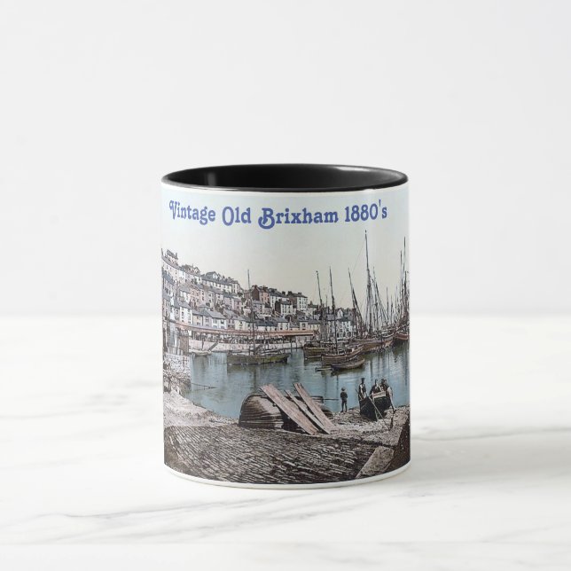Taza Viejo Brixham de los años 1880 (Centro)