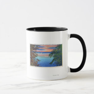 Taza Viejo Fuerte Ontario Vista del Sol del Lago Ontari