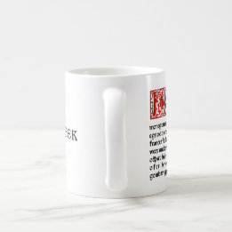Taza "viejo inglés" Beowulf del friki del Lit de