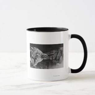 Taza Viejo médico de bruja indio en la fotografía de