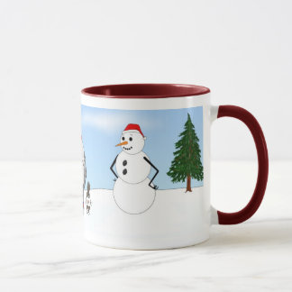 Taza Viejo navidad inglés del perro pastor