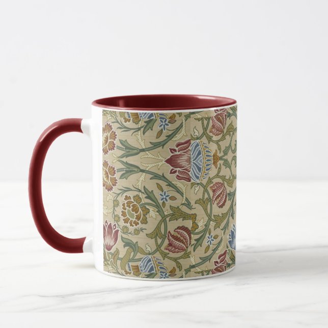 Taza Viejo William Morris Pink Blue Brocade (Izquierda)