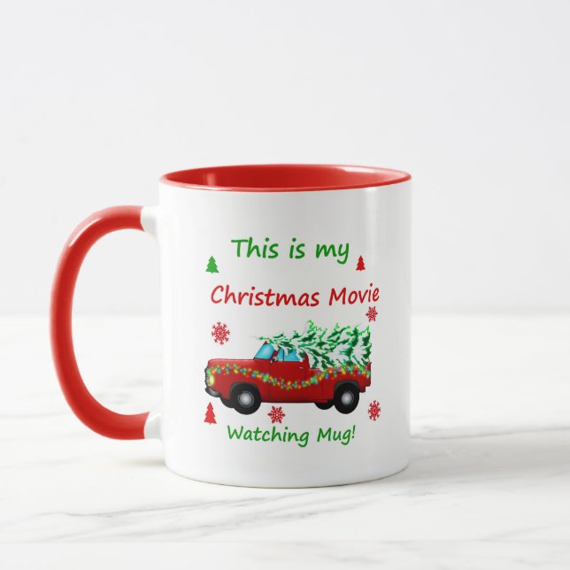 Taza Viendo películas de navidades (Izquierda)