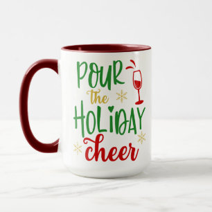 Taza Vierta El Alegre De Vacaciones, Divertidos Navidad