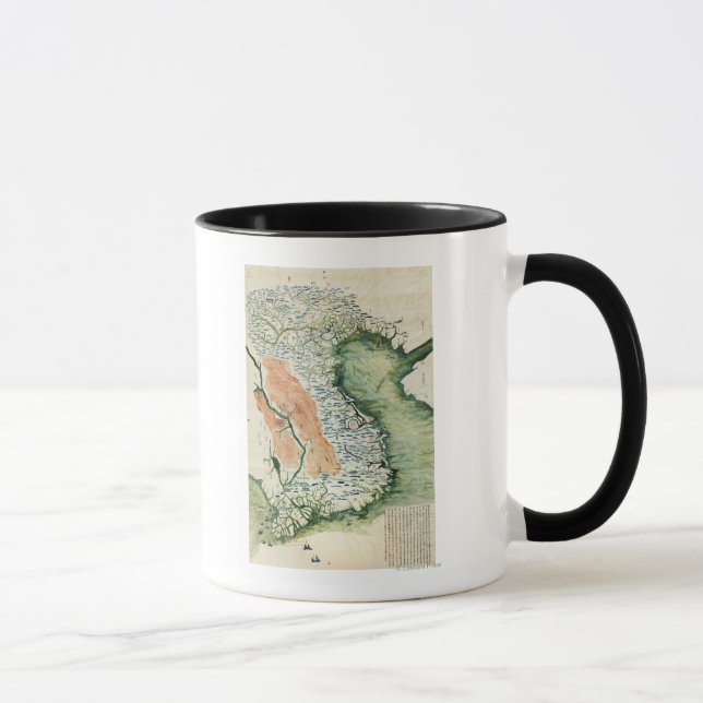 Taza Vietnam: Mapa PanorámicoVietnam (Derecha)