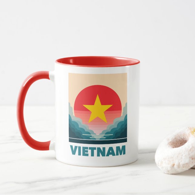 Taza Vietnam Sudeste Asiático (Con donut)