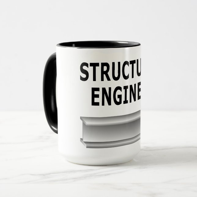 Taza Viga de ingeniero estructural (Anverso izquierdo)