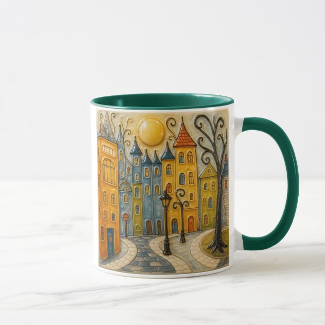 Taza Ville ensoleillée au petit matin (Derecha)