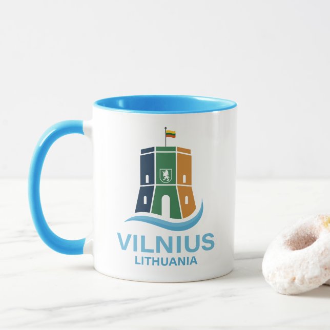 Taza Vilnius Lithuania (Con donut)
