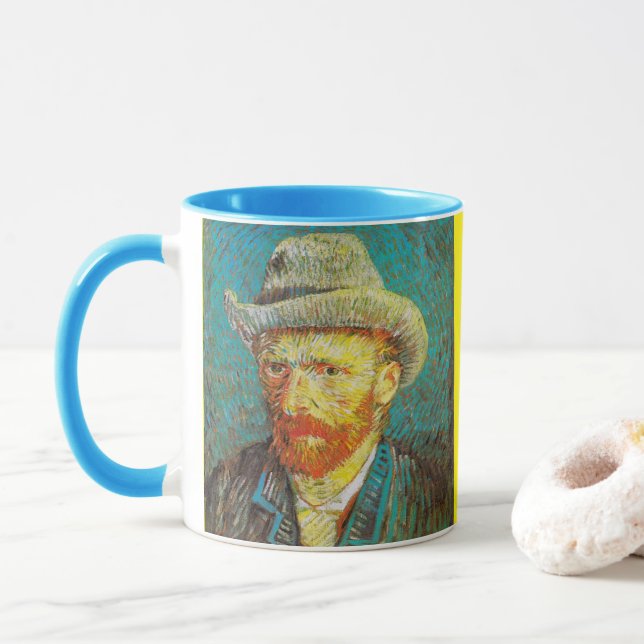 Taza Vincent Van Gogh - Autorretrato (Con donut)