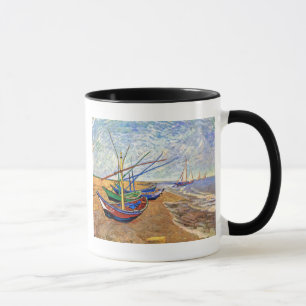 Taza Vincent Van Gogh - Barcas de Pesca en la Playa