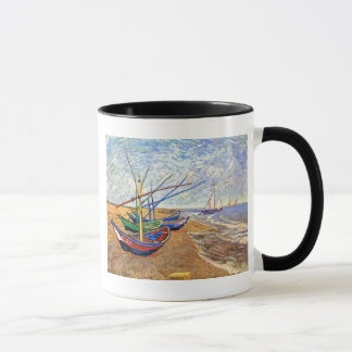 Taza Vincent Van Gogh - Barcas de Pesca en la Playa