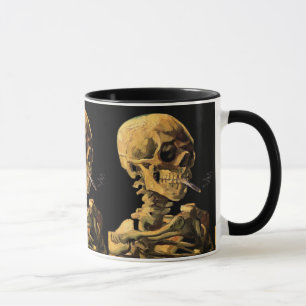 Taza Vincent Van Gogh - Calavera con cigarrillo encendi