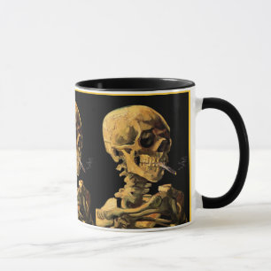 Taza Vincent Van Gogh - Calavera con cigarrillo encendi