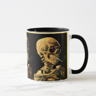Taza Vincent Van Gogh - Calavera con cigarrillo encendi