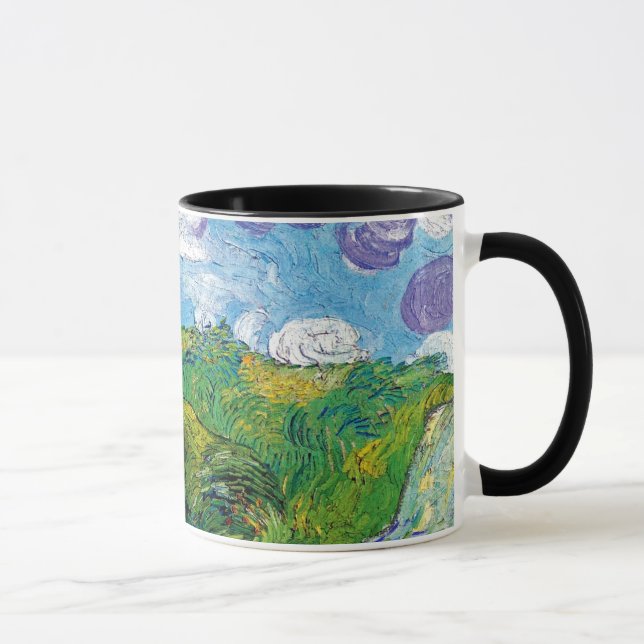Taza Vincent Van Gogh - Campos De Trigo Verde En Auvers (Derecha)
