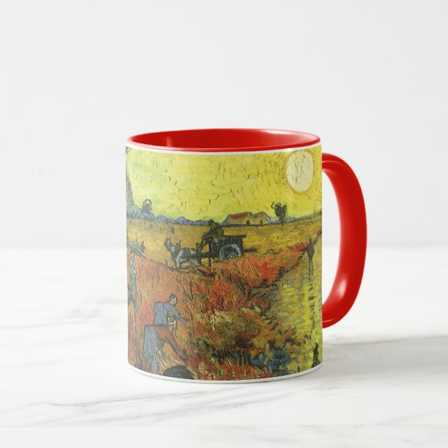 Taza Vincent van Gogh - El Viñedo Rojo (Anverso derecho)