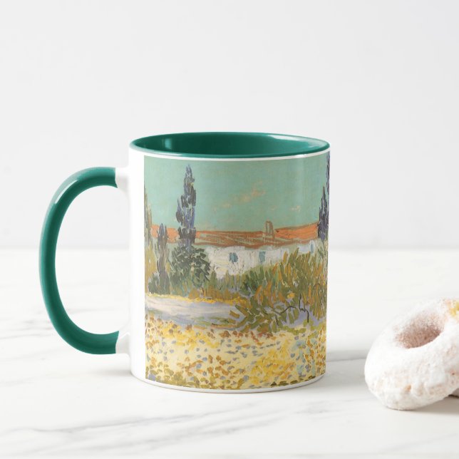 Taza Vincent van Gogh - Jardín Florido (Con donut)