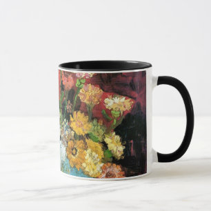 Taza Vincent Van Gogh - Jarrón con Zinnias Arte Fino