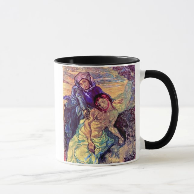 Taza Vincent Van Gogh - La Pieta - Jesús y la Virgen Ma (Derecha)