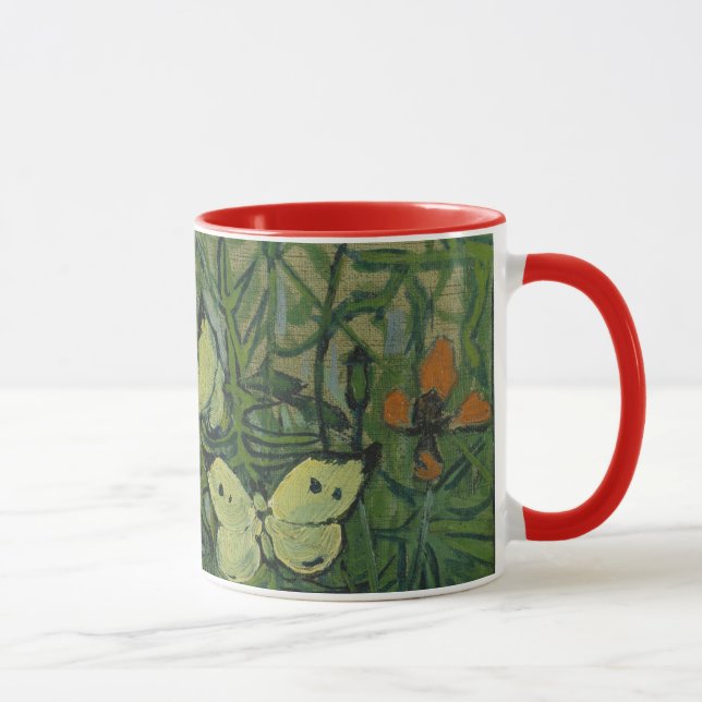 Taza Vincent van Gogh - Mariposas y amapolas (Derecha)