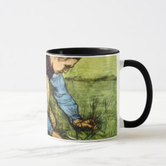 Taza Vincent Van Gogh - Niño cortando hierba con hoz