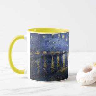Taza Vincent Van Gogh - Noche estrellada sobre Rhone