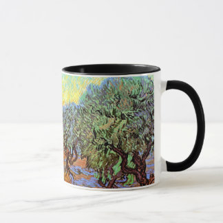Taza Vincent Van Gogh - Olivar con cielo anaranjado