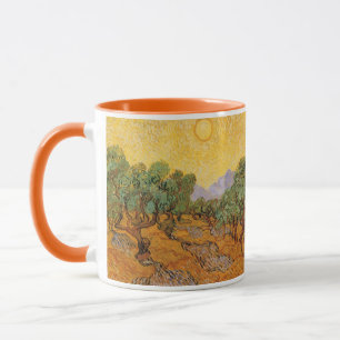 Taza Vincent van Gogh - Olivos, cielo amarillo y sol