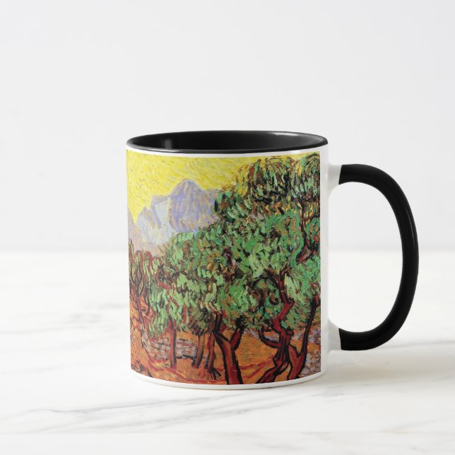 Taza Vincent Van Gogh - Olivos con cielo amarillo (Derecha)
