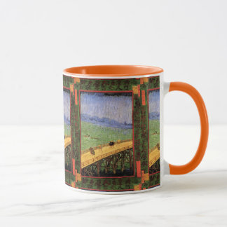 Taza Vincent Van Gogh - Puente bajo la lluvia Arte Japo