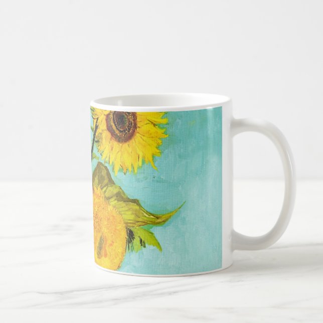 Taza Vincent Van Gogh Tres Girasoles En Una Vara (Derecha)