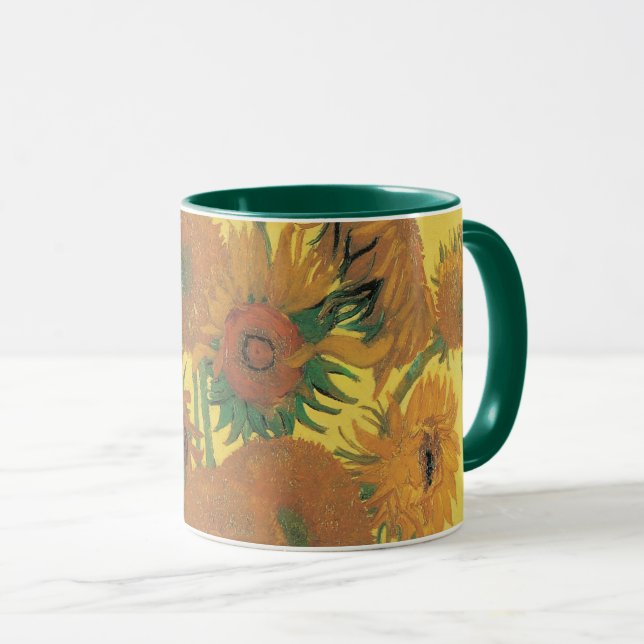 Taza Vincent van Gogh - Vase con quince girasoles (Anverso derecho)
