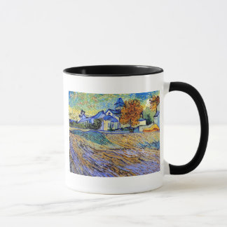 Taza Vincent Van Gogh - Vista del asilo y capilla
