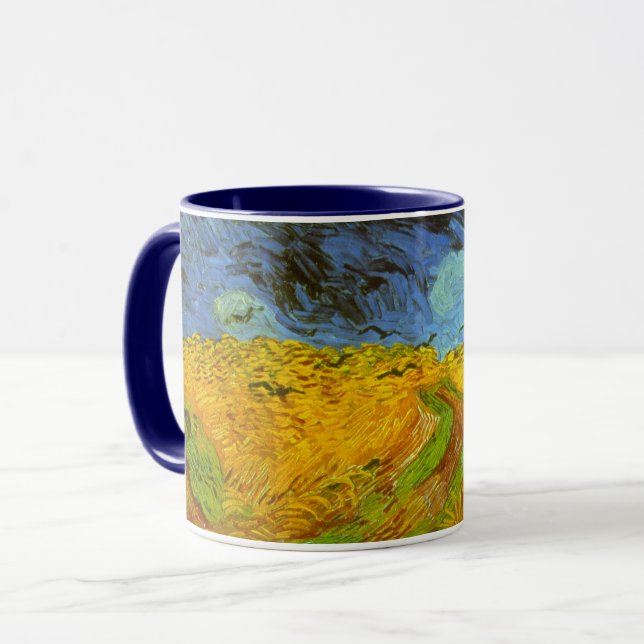 Taza Vincent van Gogh Wheat Field with Crows (Anverso izquierdo)