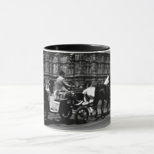 Taza Viñeta Austria Viena Fiaker Staatsoper ópera Mug