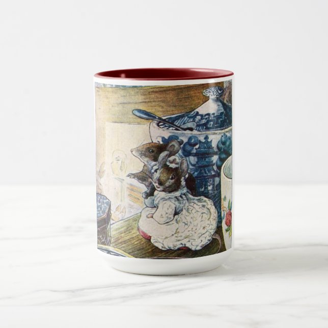 Taza Viñeta Beatrix Potter sastre de ratones de Glouces (Centro)