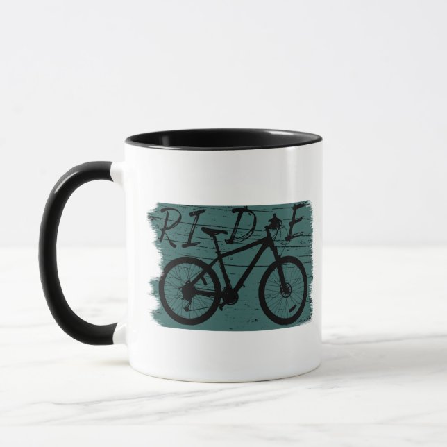Taza Viñeta de ciclismo de montaña (Izquierda)