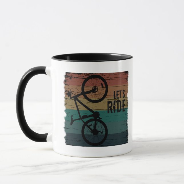 Taza Viñeta de ciclismo de montaña (Izquierda)